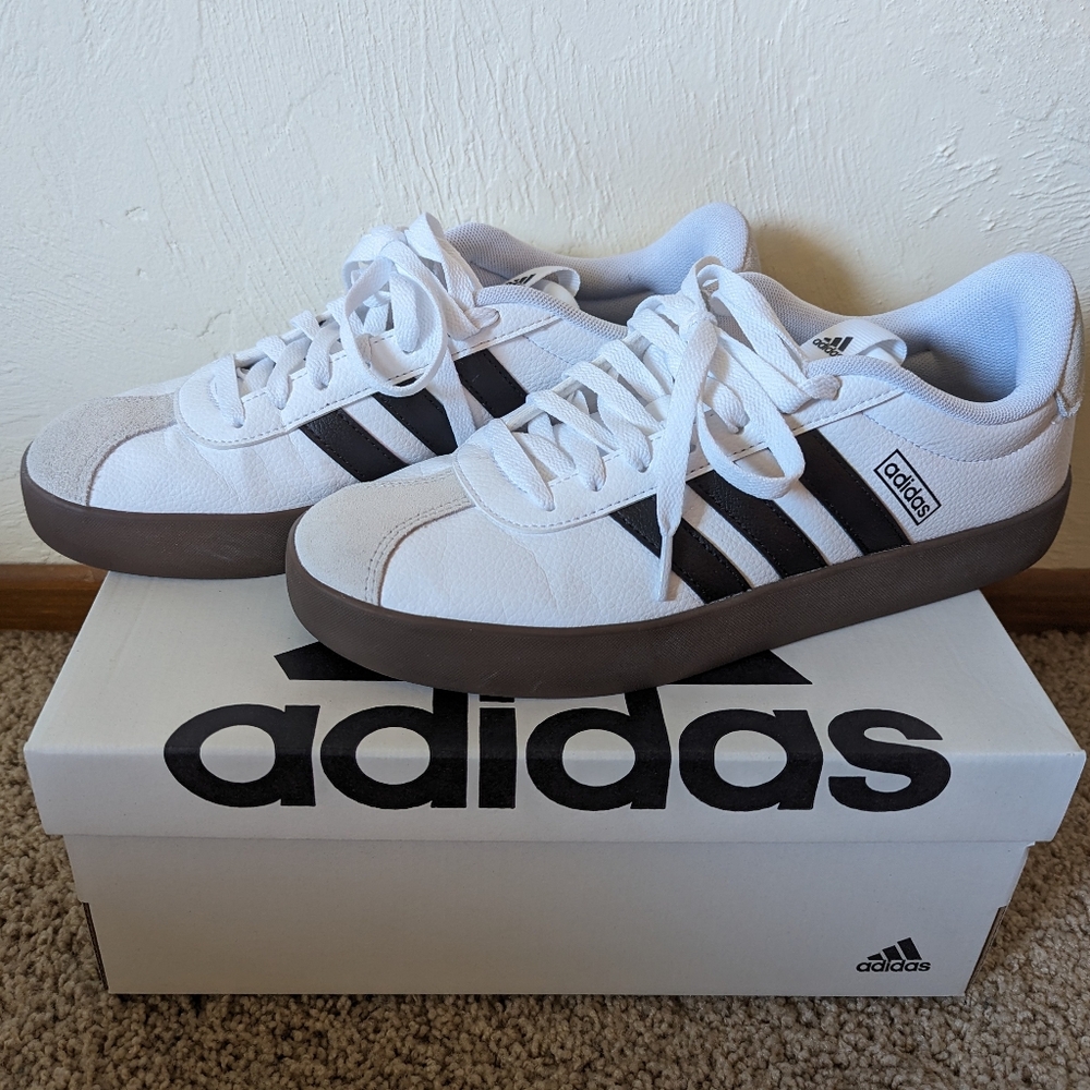 ADIDAS VL COURT 3.0 SNEAKERS, WOMEN'S SZ 10